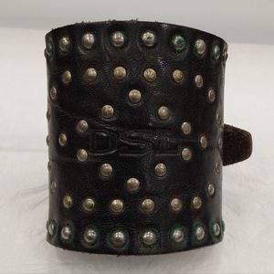 DSL (Australia) Black Studded Cuff Wristband